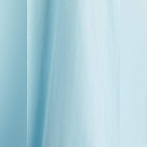 NORDSTROM SQUARE NECK PUFF SLEEVE COTTON MIDI DRESS WOMENS BLUE COLOR SIZE S/M - Picture 7 of 10